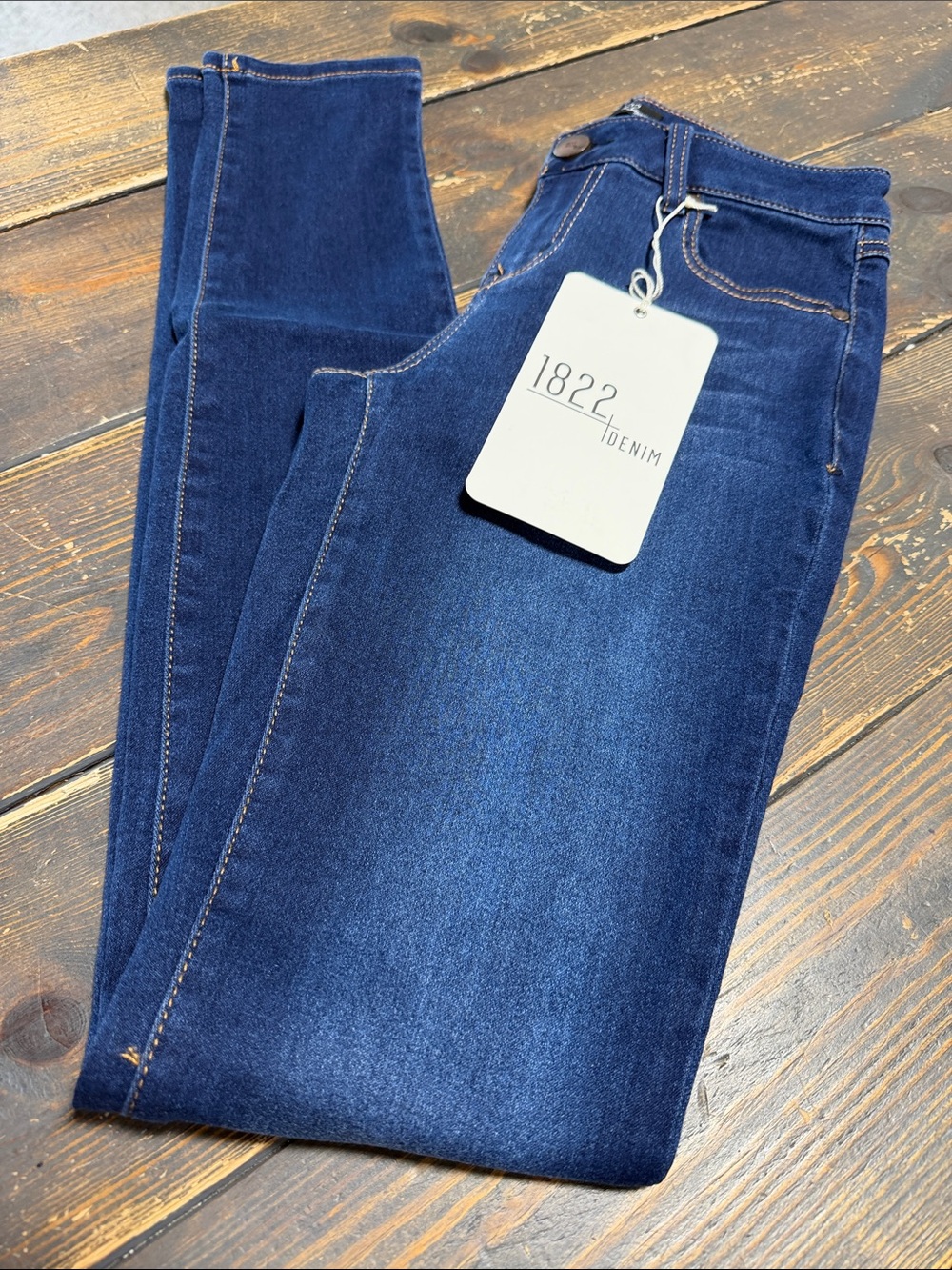 1822 Denim Women's Dark Ankle Skinny Jeans In Raquel - Size 2/26 - Picture 5 of 9